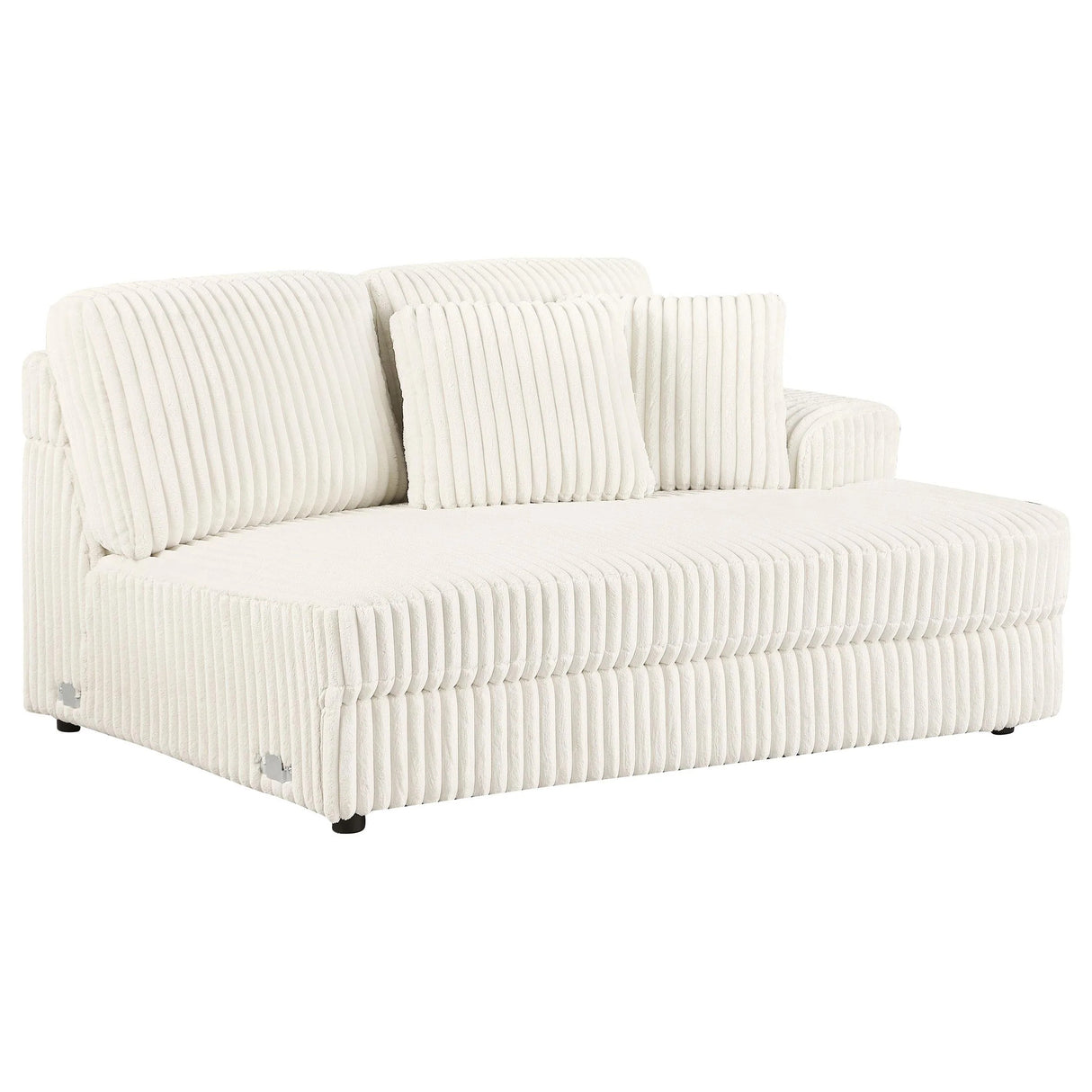 Charlotte Ivory 5-Piece Upholstered Curved Modular Sectional Sofa