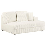 Charlotte Ivory 5-Piece Upholstered Curved Modular Sectional Sofa