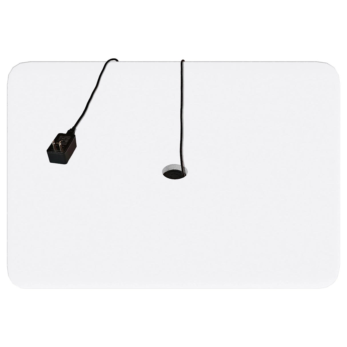 Aero Glossy White 5-Shelf Display Curio Cabinet with LED and Clear Tempered Glass Shelves