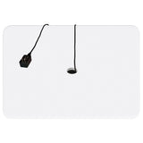 Aero Glossy White 5-Shelf Display Curio Cabinet with LED and Clear Tempered Glass Shelves