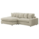 Blaine Sand Upholstered Reversible Sectional Sofa