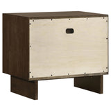 Glenwood Warm Brown 2-Drawer Nightstand