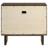 Glenwood Warm Brown 2-Drawer Nightstand