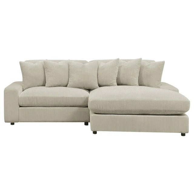 Blaine Sand Upholstered Reversible Sectional Sofa