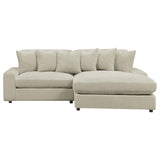 Blaine Sand Upholstered Reversible Sectional Sofa
