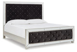 Lindenfield Silver Queen Upholstered Panel Bed