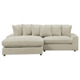 Blaine Sand Upholstered Reversible Sectional Sofa