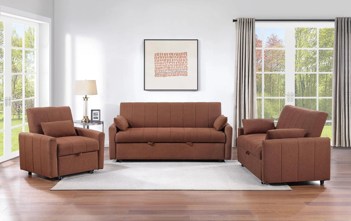 Portland Copper Boucle Sleeper Sofa Bed