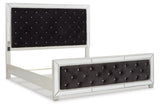 Lindenfield Silver Queen Upholstered Panel Bed