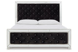 Lindenfield Silver Queen Upholstered Panel Bed