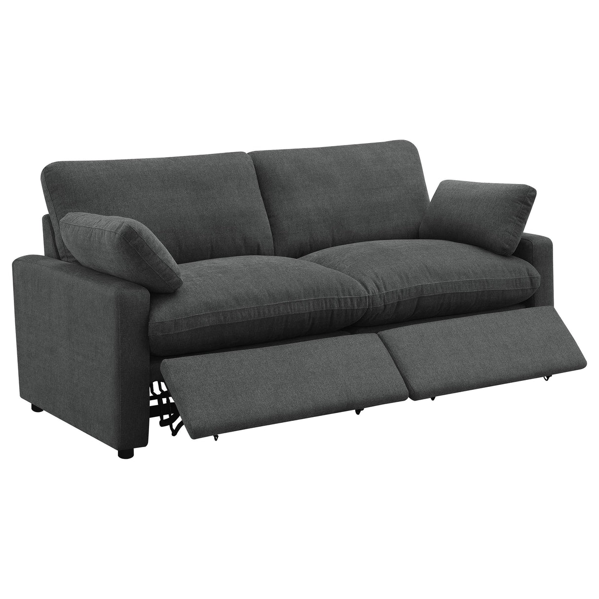 Collins Dark Gray Modular Power Reclining Loveseat