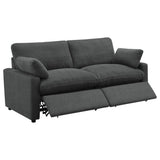 Collins Dark Gray Modular Power Reclining Loveseat