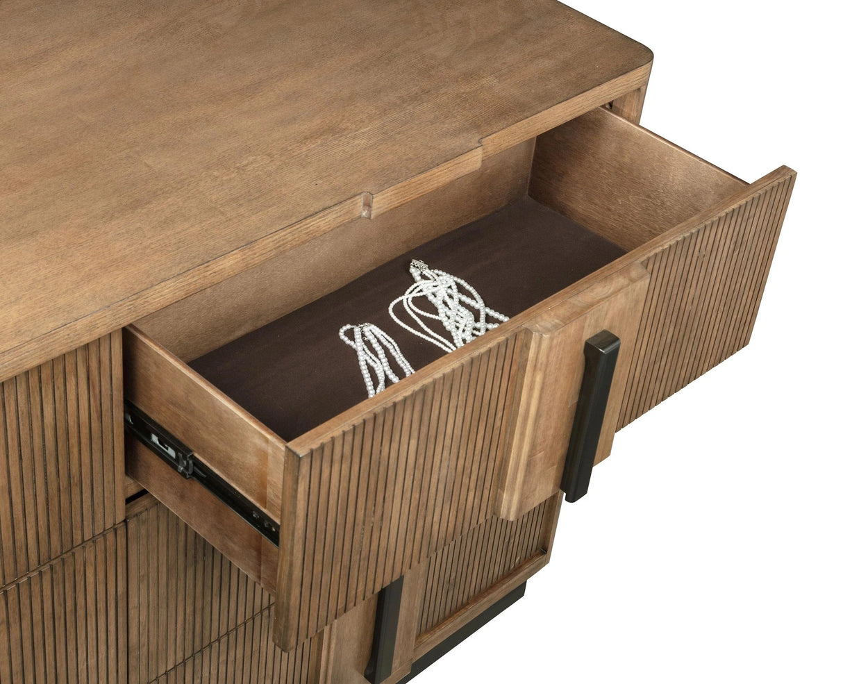 Terrace Ash Brown 6-Drawer Dresser