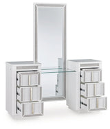 Chalanna White Vanity with Mirror