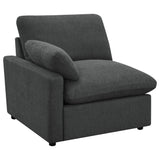 Collins Dark Gray Modular Power Reclining Loveseat