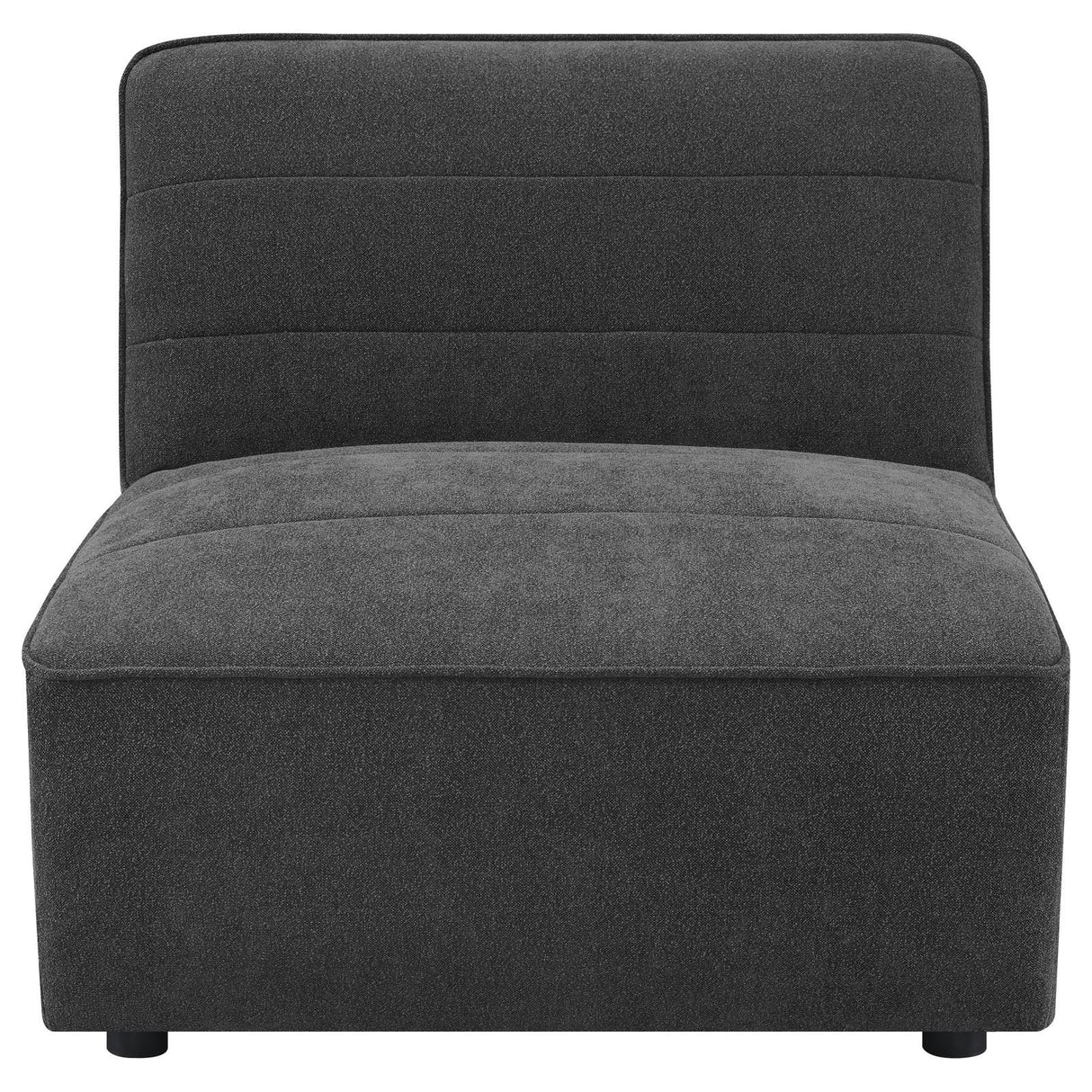 Sunny Dark Charcoal Upholstered 6-Piece Modular Sectional