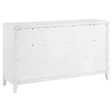Marielle Distressed White 6-Drawer Bedroom Dresser