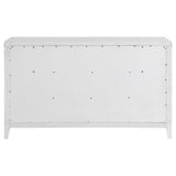 Marielle Distressed White 6-Drawer Bedroom Dresser