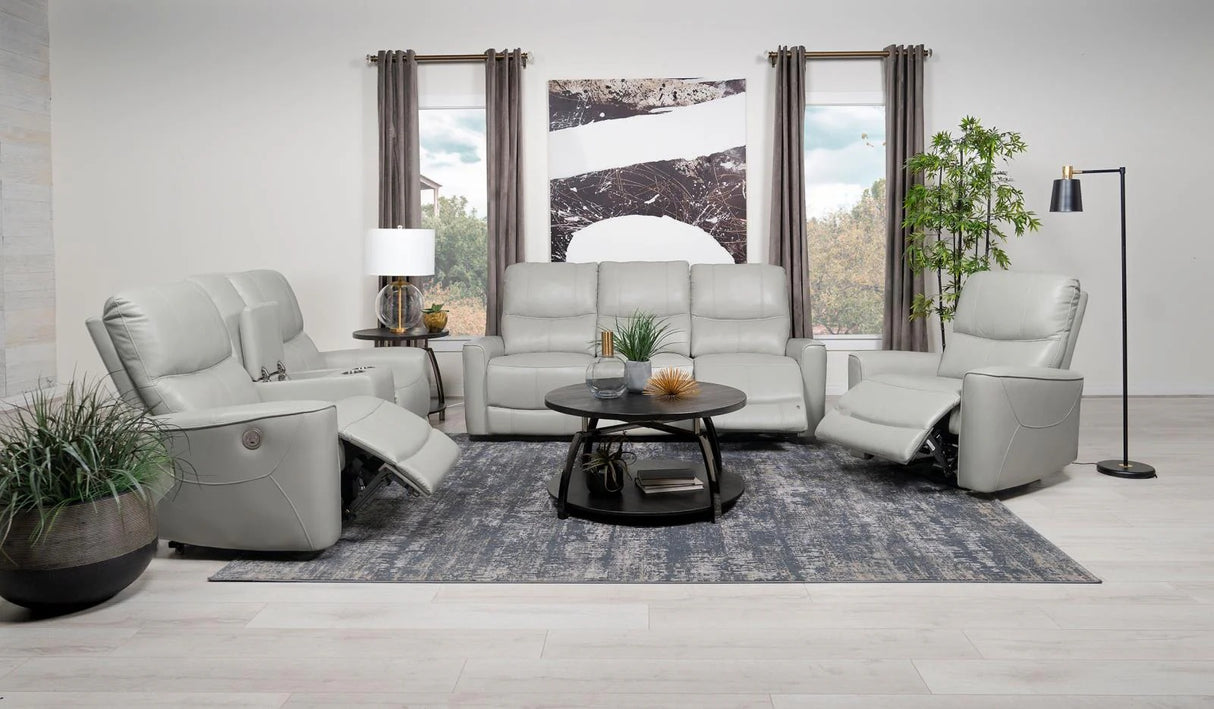 Greenfield Ivory Upholstered Power Reclining Living Room Set