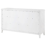 Marielle Distressed White 6-Drawer Bedroom Dresser