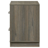 Fenwick Gray Oak 2-Drawer Nightstand