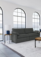 Collins Dark Gray Modular Power Reclining Loveseat