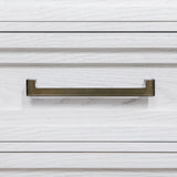 Marielle Distressed White 6-Drawer Bedroom Dresser