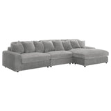 Blaine Fog Upholstered Reversible Sectional
