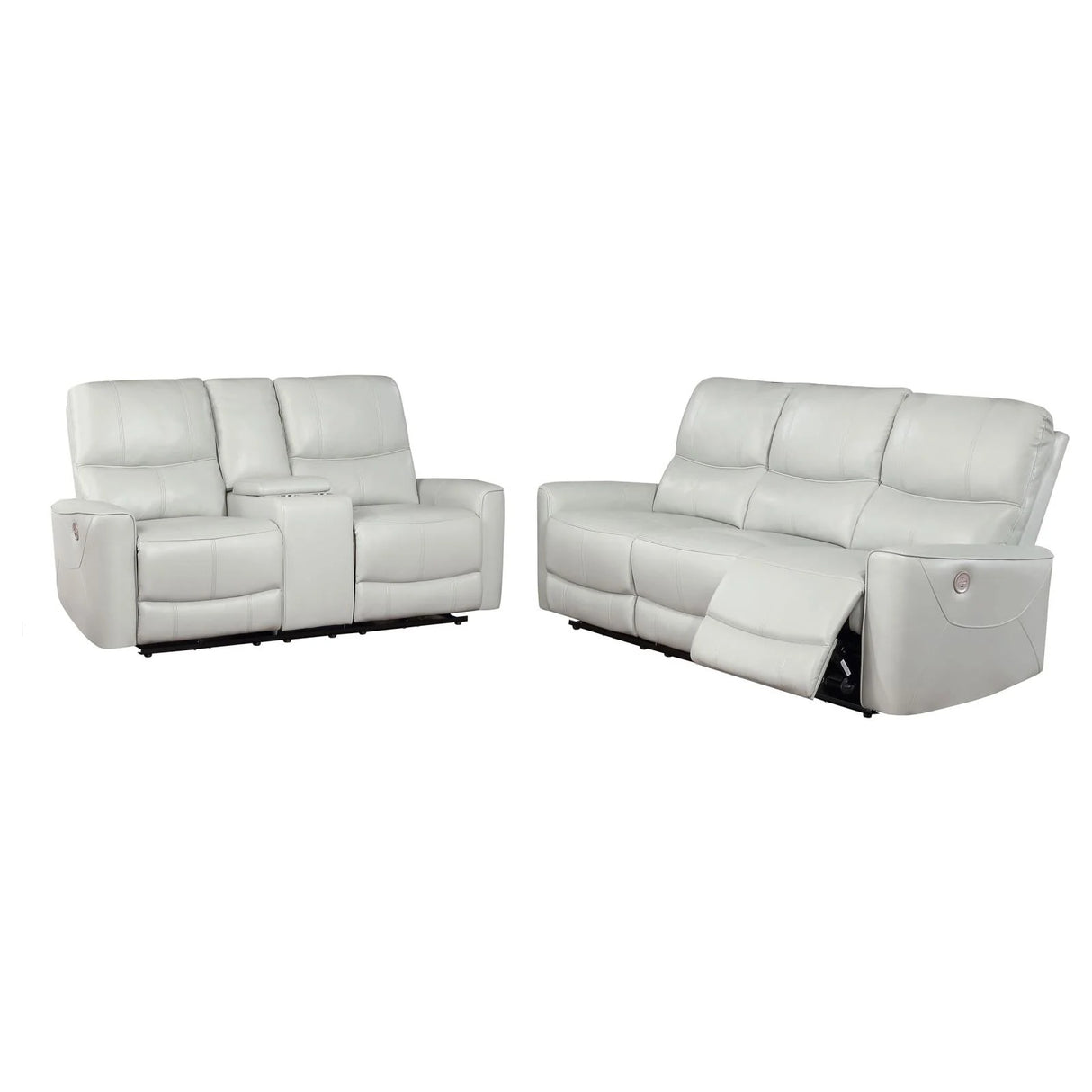 Greenfield Ivory Upholstered Power Reclining Living Room Set