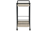 Waylowe Brown/Black Bar Cart