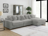 Blaine Fog Upholstered Reversible Sectional