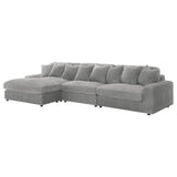 Blaine Fog Upholstered Reversible Sectional