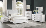 Marielle Distressed White 6-Drawer Bedroom Dresser