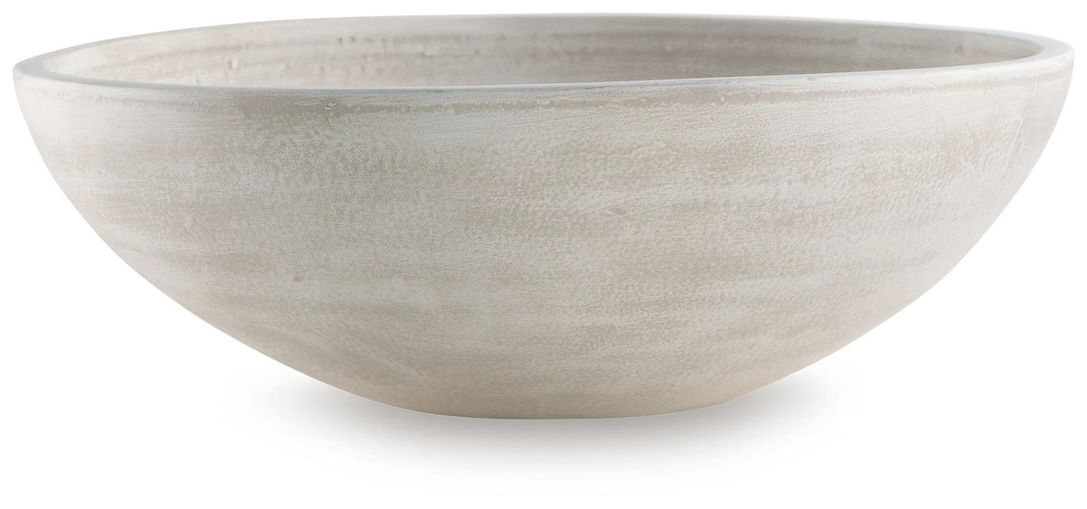Meadie Distressed White Bowl