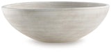 Meadie Distressed White Bowl