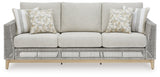 Seton Creek Gray Outdoor Sofa with Cushion