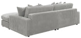 Blaine Fog Upholstered Reversible Sectional