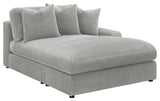 Blaine Fog Upholstered Reversible Sectional