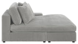 Blaine Fog Upholstered Reversible Sectional