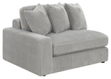 Blaine Fog Upholstered Reversible Sectional