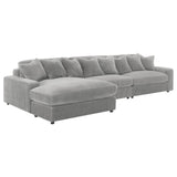 Blaine Fog Upholstered Reversible Sectional