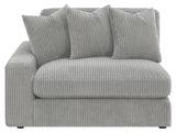 Blaine Fog Upholstered Reversible Sectional