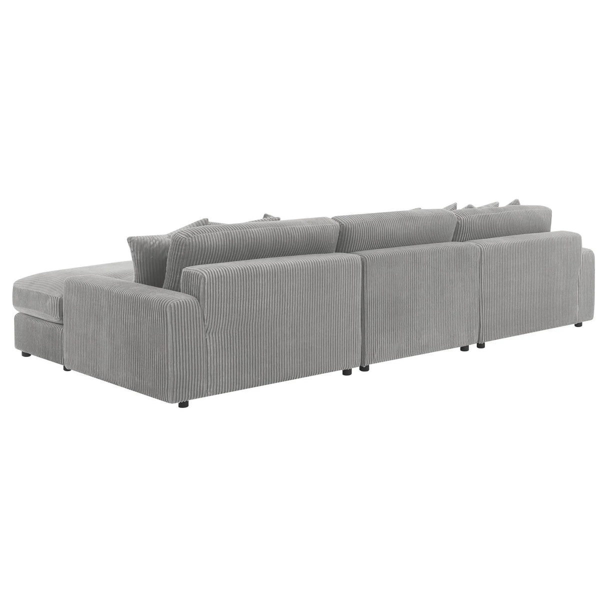 Blaine Fog Upholstered Reversible Sectional