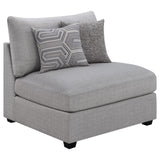Cambria Gray Upholstered 6-Piece Modular Sectional