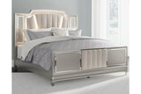 Chevanna Platinum King LED Upholstered Panel Bed