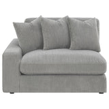 Blaine Fog Upholstered Reversible Sectional
