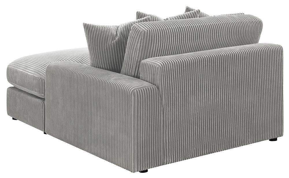 Blaine Fog Upholstered Reversible Sectional