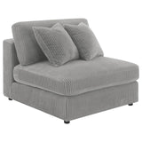 Blaine Fog Upholstered Reversible Sectional