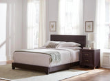 Dorian Brown Upholstered Full Bed