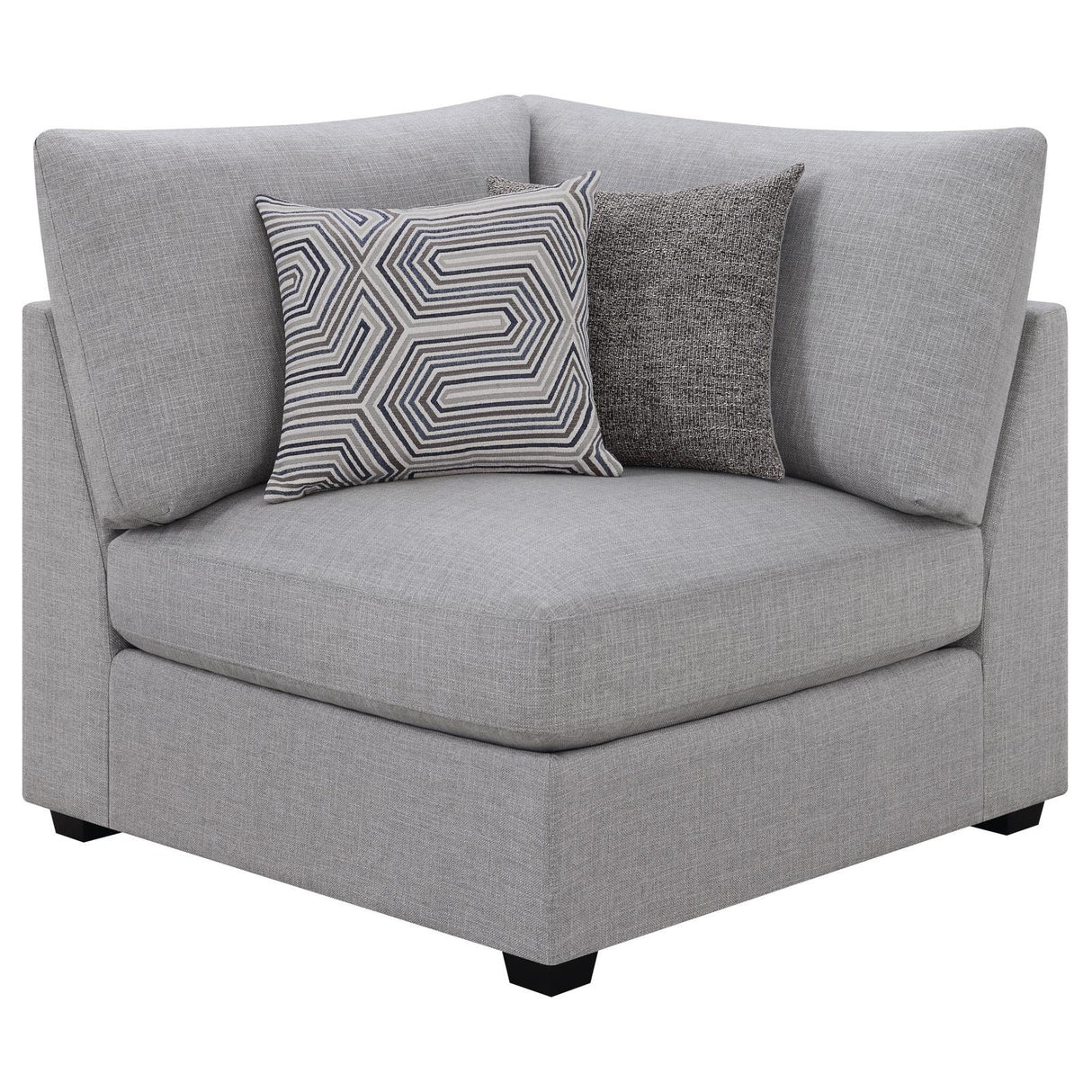 Cambria Gray Upholstered 4-Piece Modular Sectional